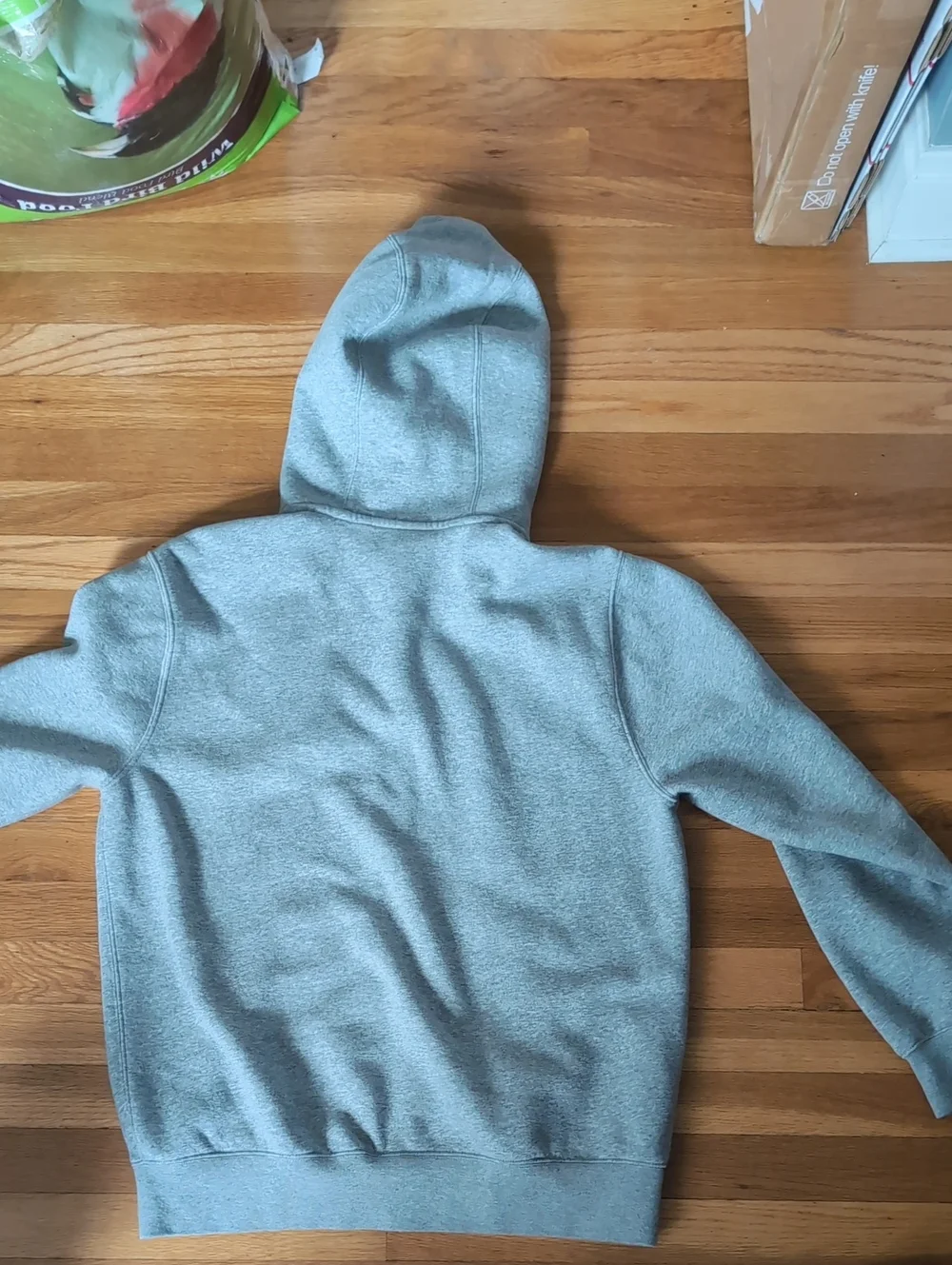 Nike Gray Full-Zip Hooded Sweatshirt